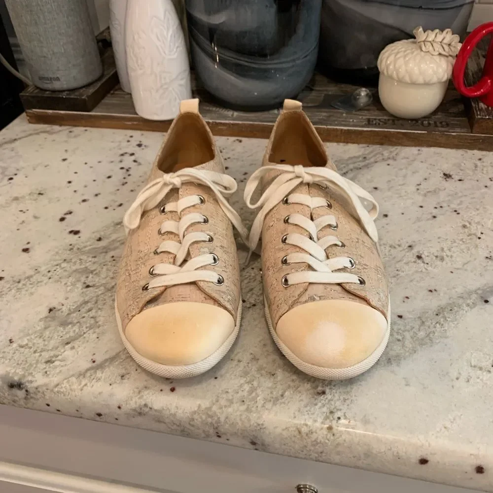 Kork Ease Leather & Cork Sneakers sz 9